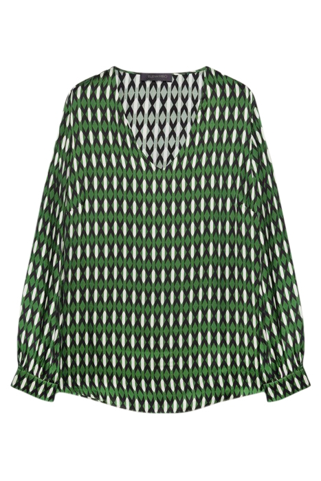 BLOUSE WITH GEOMETRIC PRINT WHITE 4