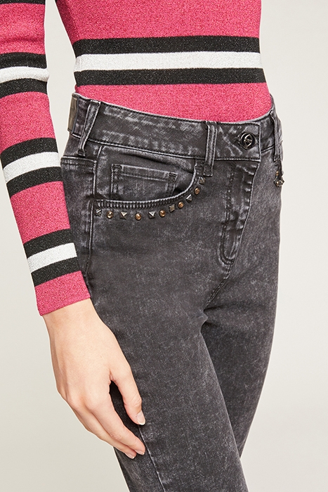 SKINNY JEANS WITH STUDS BLACK 4