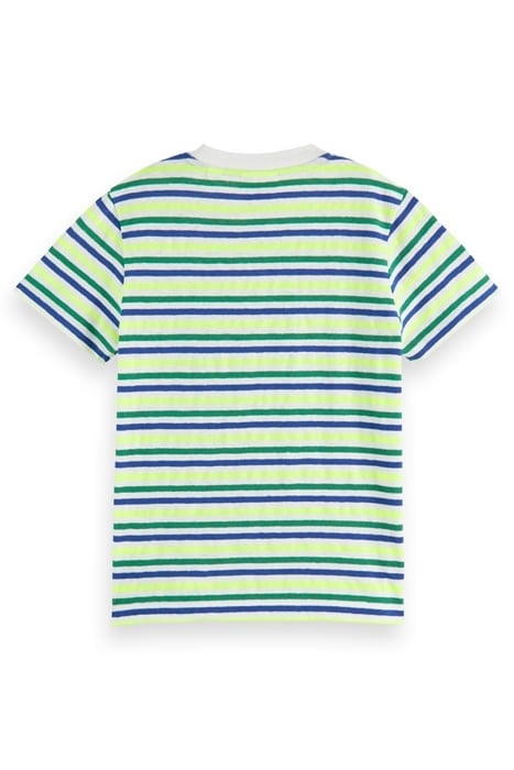 RELAXED-FIT YARN-DYED STRIPE COTTON-LINEN BLEND T-SHIRT OFF  2