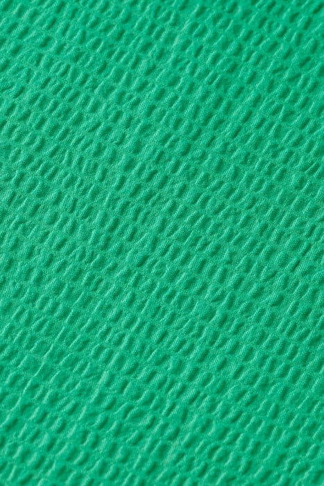 MAXI DRESS WITH SMOCK DETAIL SCUBA GREEN 3