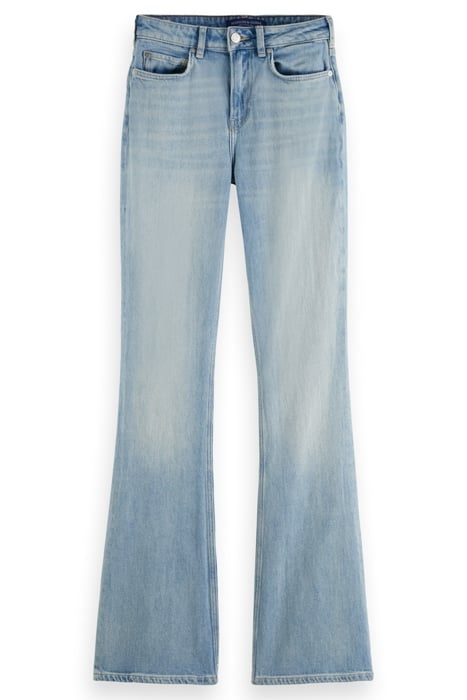 THE CHARM HIGH RISE CLASSIC FLARED JEANS — ALL OR NOTHING AL 4