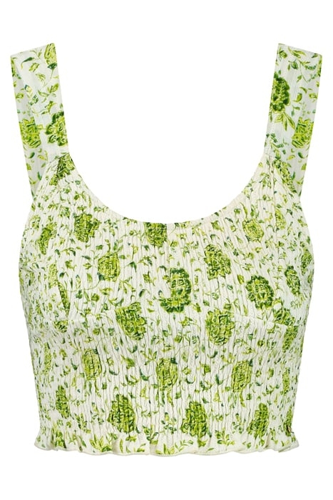 ILONA TOP BOTANIC FLOWER GREEN BOTANIC PASSIFLORA 4