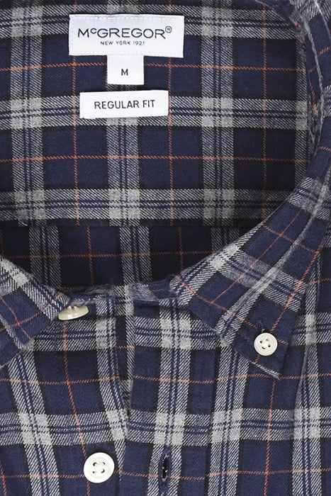 CLASSIC Y/D CHECK SHIRT NAVY 4