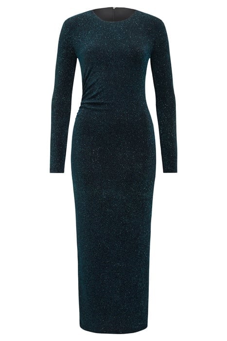 MONICA RUCHED GLITTER BODYCON BLUE GLITTER 3