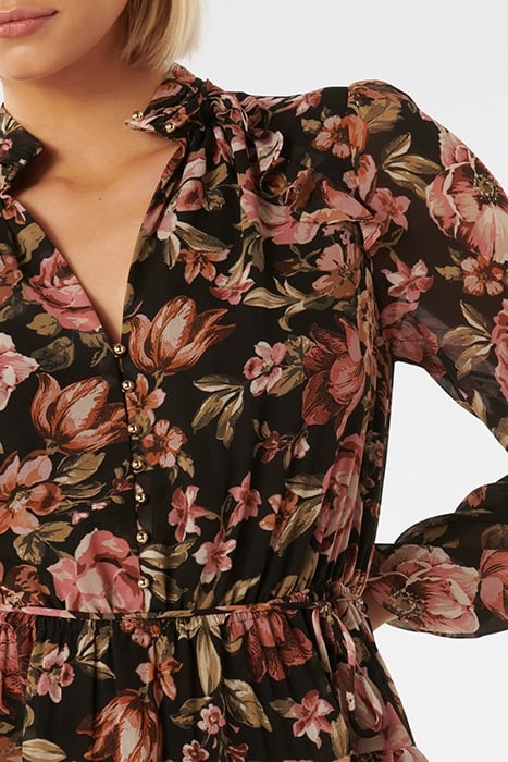 LOWRIE RUFFLE MINI DRESS PRINT OPTION 1 6