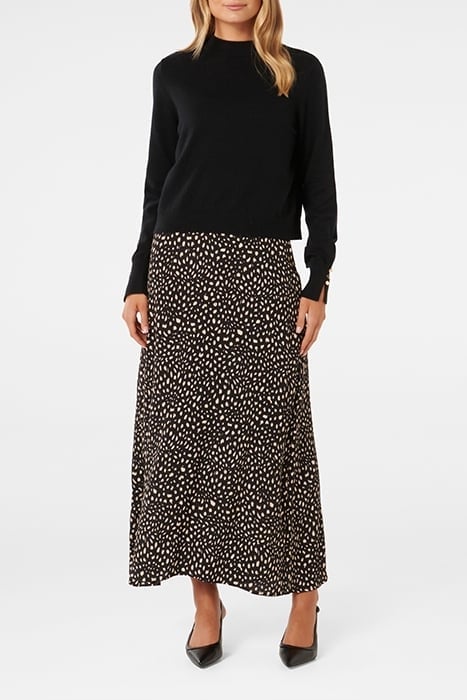 PENNY WOVEN MIX KNIT DRESS VERMONT SPOT 1