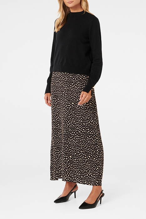 PENNY WOVEN MIX KNIT DRESS VERMONT SPOT 4