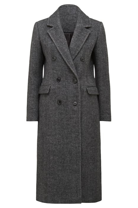 SYDNEY DOUBLE BREASTED BUTTON COAT BLACK 3
