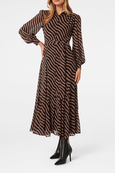 FIONA GODET SHIRT MIDI DRESS PRINT OPTION 1 1