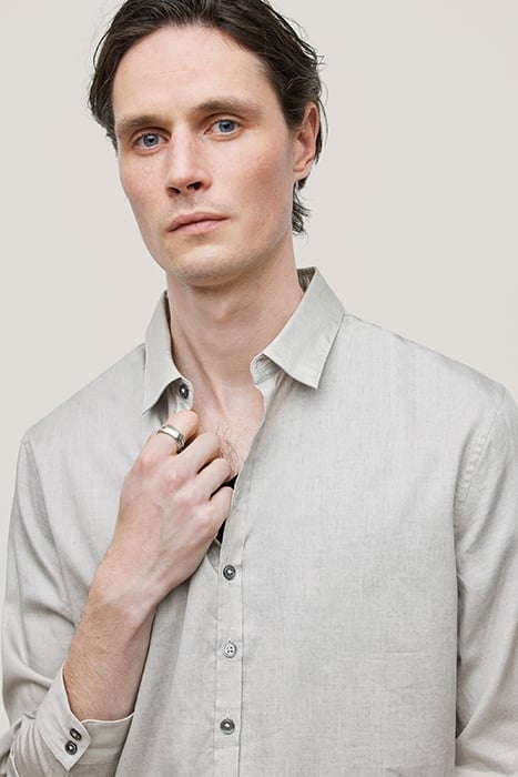 MULTI BUTTON SLIM FIT SHIRT FOSSIL GREY 3