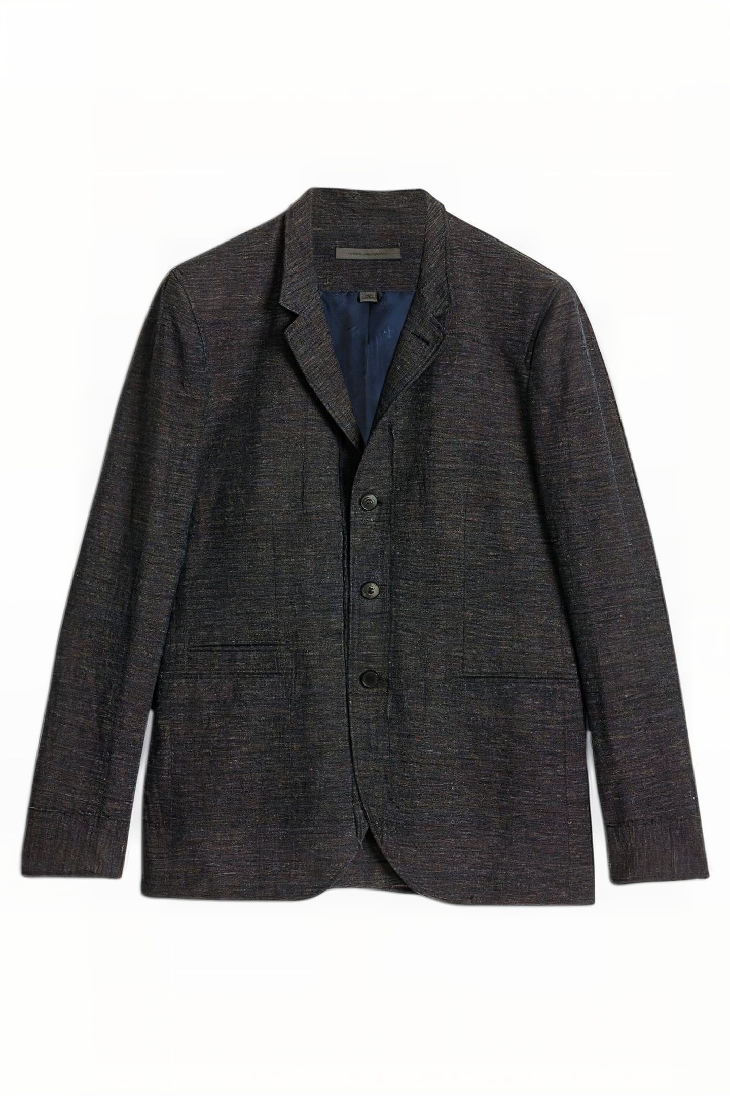 SLIM FIT JACKET WITH BANDCOLALR WITH RAW MARINE 2