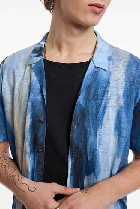 LAUREL REGULAR FIT SS CAMP SHIRT WITH DI DUTCH BLUE 3