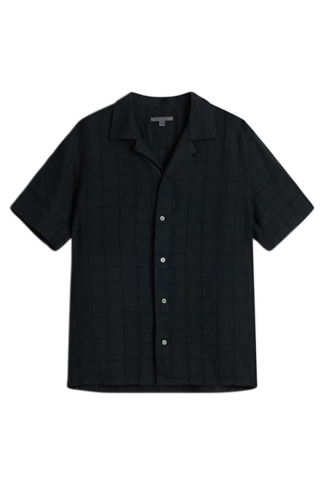 DANNY SS CAMP SHIRT BLACK 1