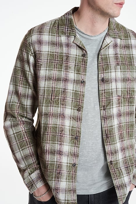 STANTON L/S REVERSIBLE - OVERSIZE REVERS DARK MOSS 3