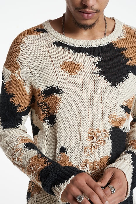 MONTEREY REGULAR FIT CREWNECK PULLOVER W EGG SHELL 3