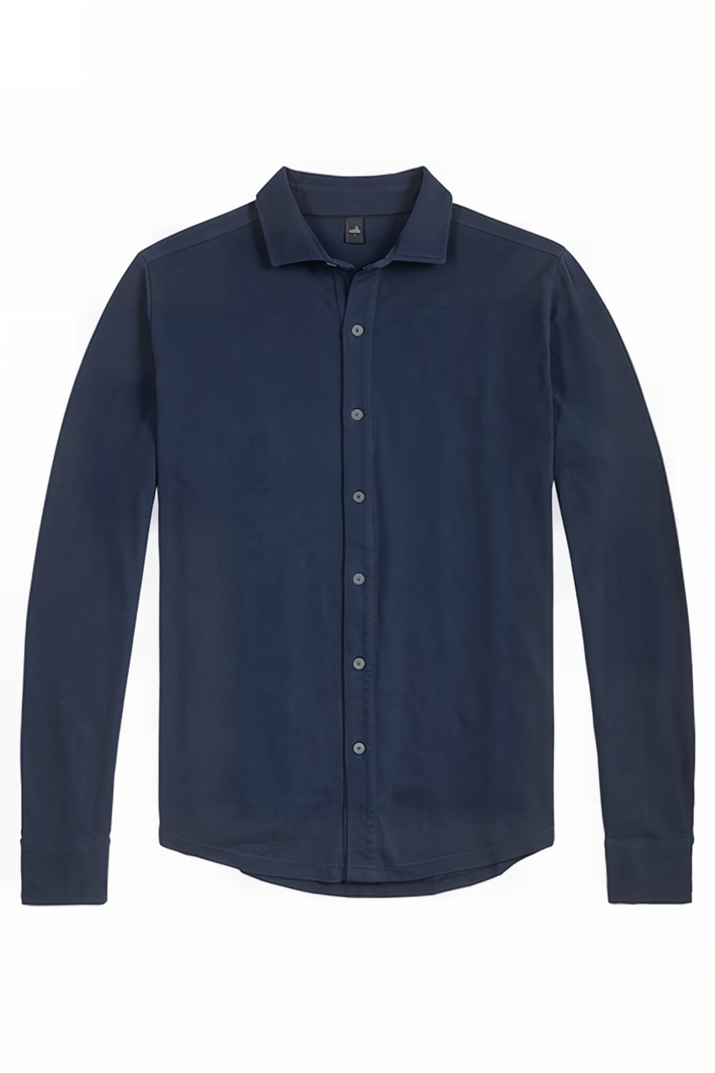 BROOKS | TAILORED PIQUÉ SHIRT NAVY BLUE 1