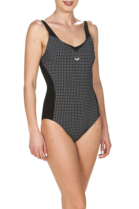 W THERESE WING BACK ONE PIECE BLACK-WHITE 2