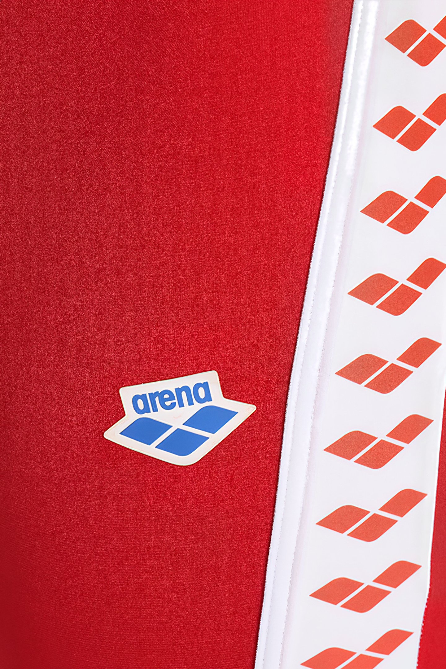 MEN'S ARENA ICONS SWIM JAMMER SOLID RED-WHITE 6