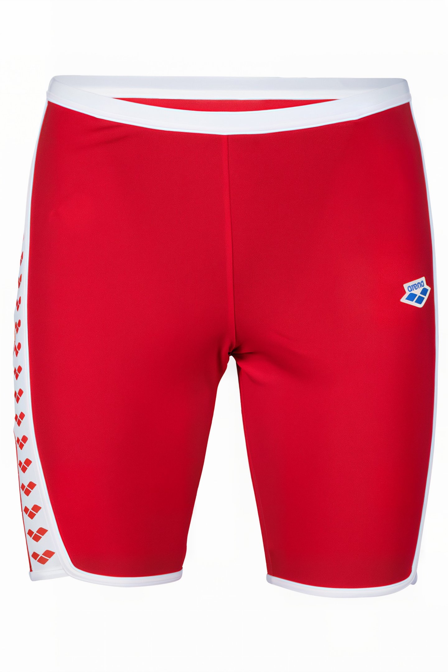 MEN'S ARENA ICONS SWIM JAMMER SOLID RED-WHITE 4