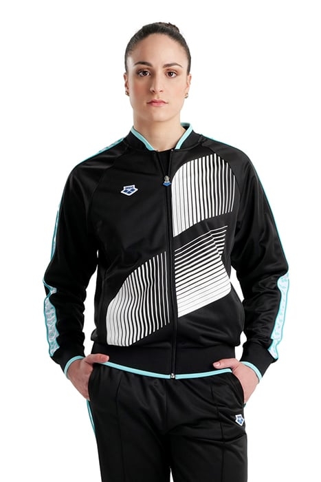 RELAX IV TEAM JACKET LOGO BLACK-WHITE-BLUE DIAMOND 4