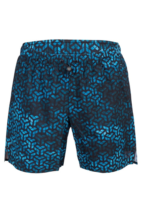 MEN'S ARENA EVO BEACH SHORT AO BLACK-TURQUOISE-MULTI 4