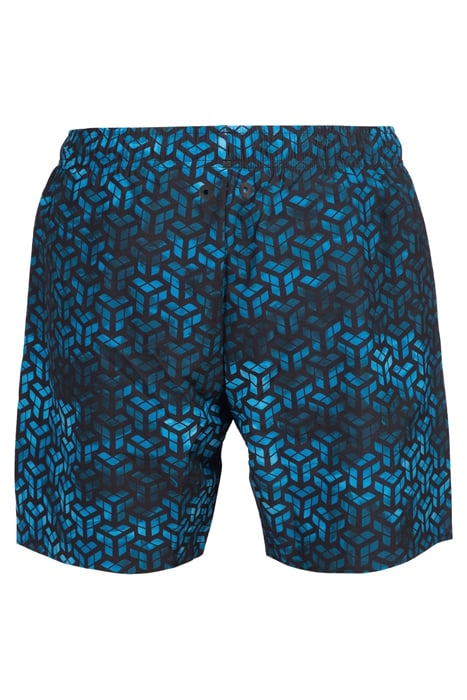 MEN'S ARENA EVO BEACH SHORT AO BLACK-TURQUOISE-MULTI 5