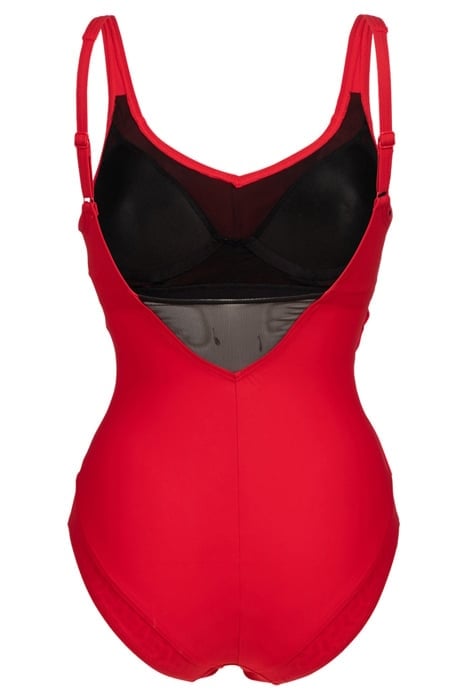 WOMEN'S BODYLIFT SWIMSUIT MANUELA U BACK RED 5