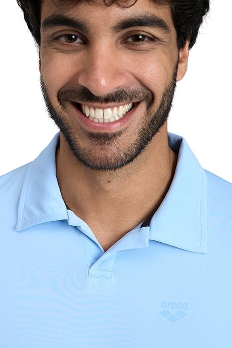 MEN'S POLOSHIRT SOLID AQUA-NAVY 4