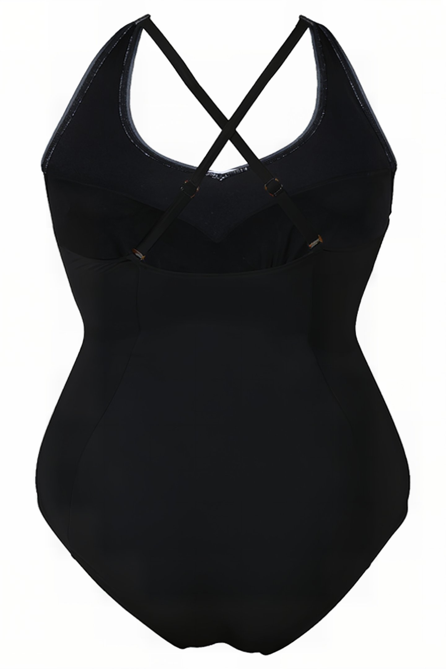 W ISABEL LIGHT CROSS BACK ONE PIECE PLUS BLACK-WHITE 4