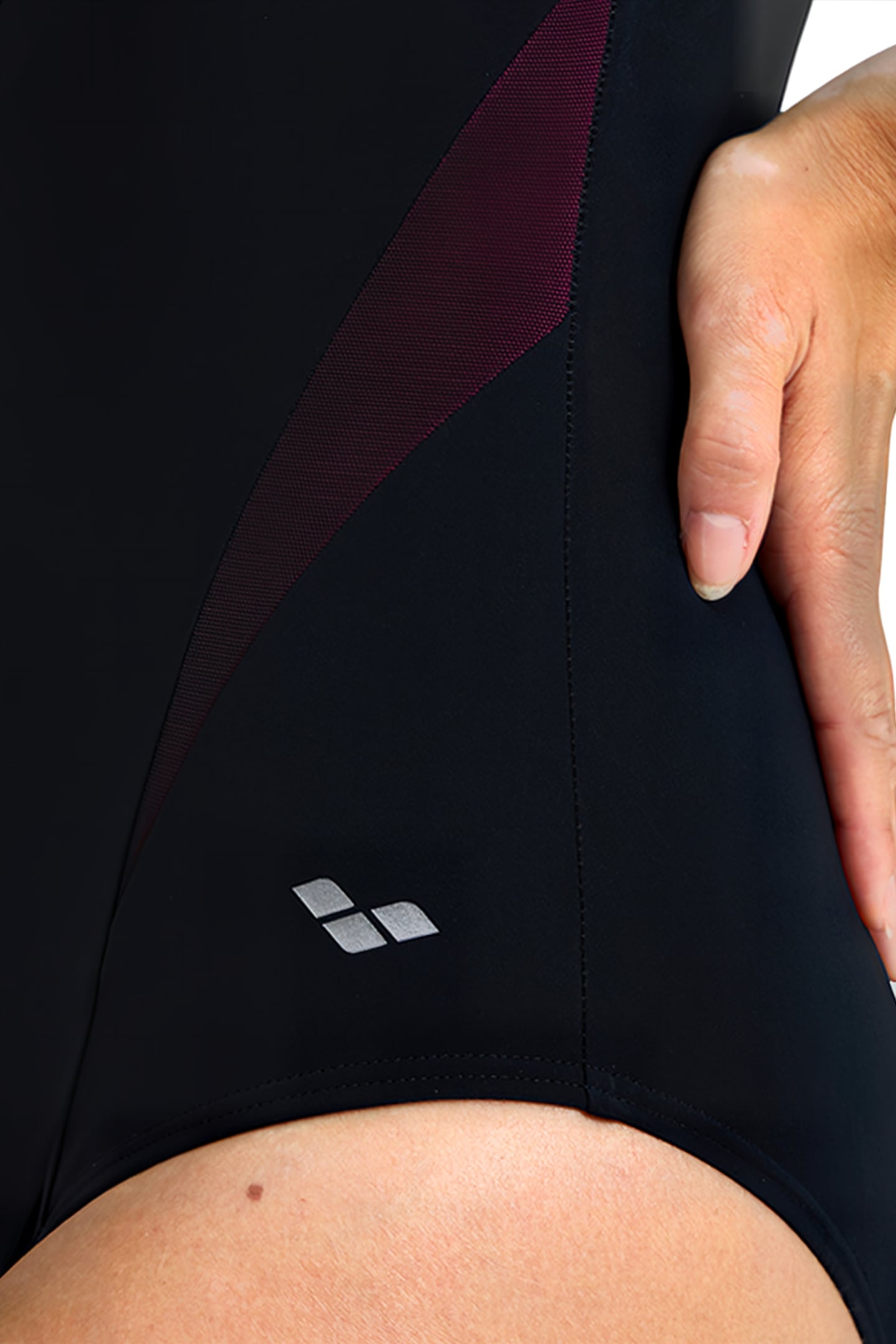 W ISABEL LIGHT CROSS BACK ONE PIECE R BLACK-ROSE VIOLET 7