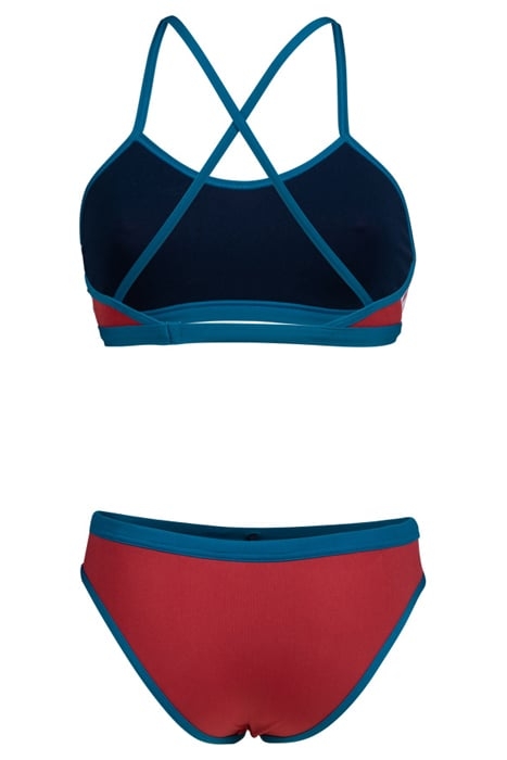 WOMEN'S ARENA ICONS BIKINI CROSS BACK SO ASTRO RED-BLUE COSM 5