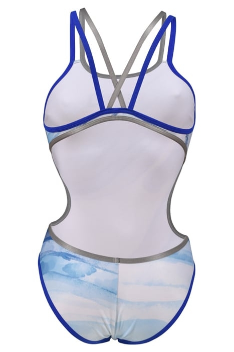 WOMEN'S ARENA ONE DREAMS DOUBLE CROSS BA NEON BLUE-SILVER-WH 6