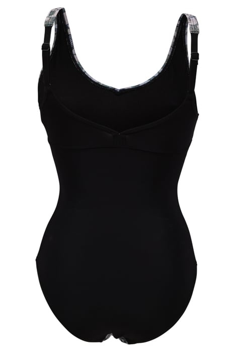 WOMEN'S BODYLIFT CHIARA SWIMSUIT WING B BLACK-TURQUOISE MULT 5