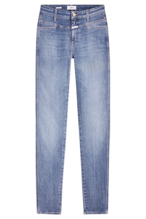 SKINNY PUSHER LONG JEANS MID BLUE 4