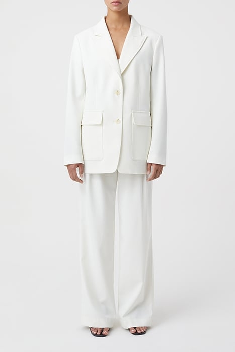 BLAZER WITH PATCH POCKETS IVORY 2