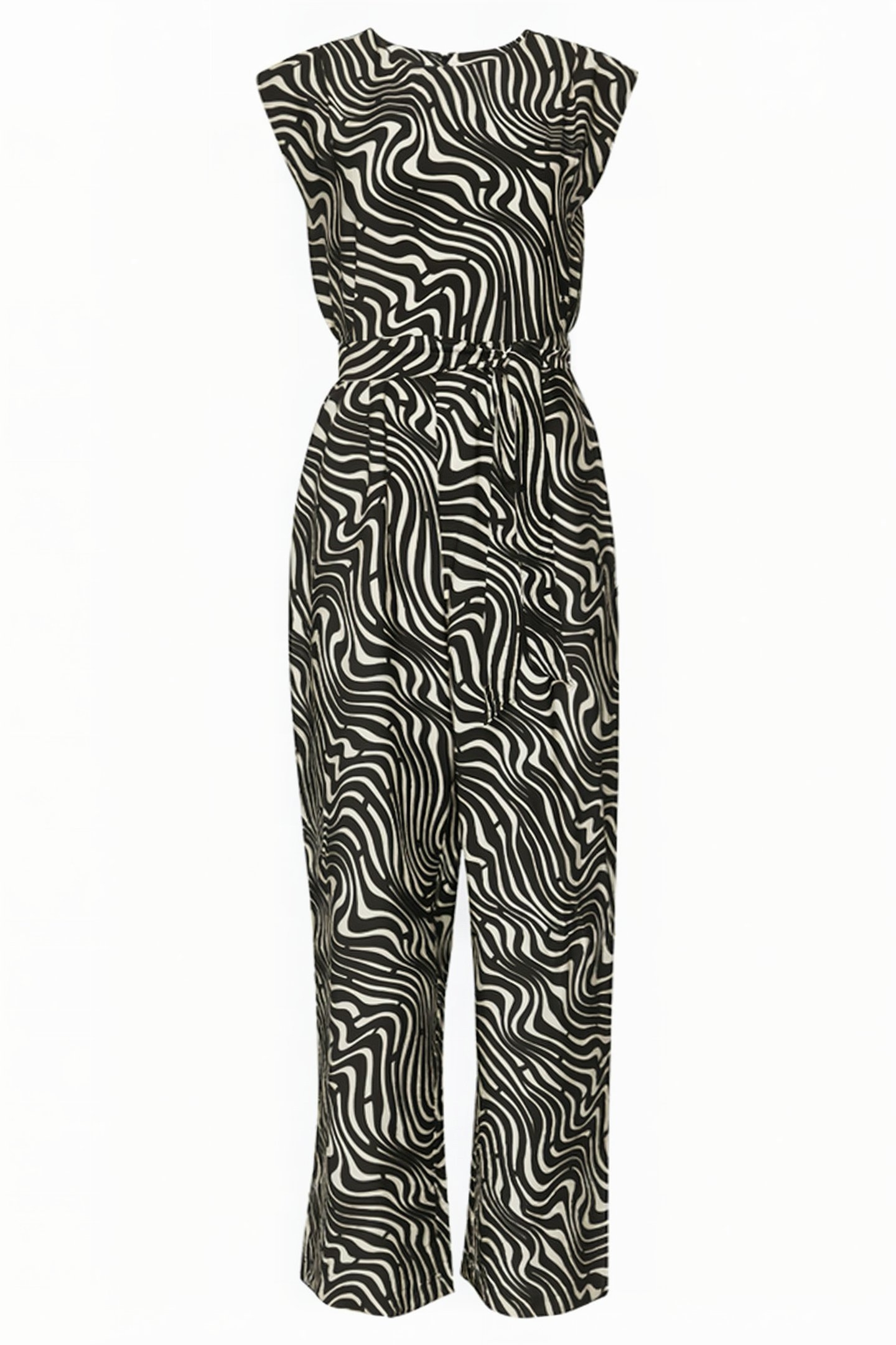 COMMA JUMPSUITE GREY/BLACK 3