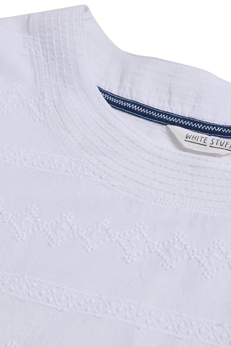 WEAVER EMBROIDERED TOP BRILLIANT WHITE 4