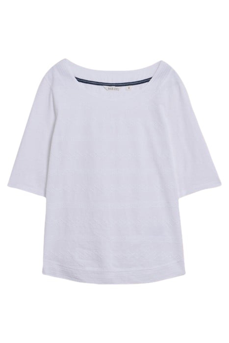 WEAVER EMBROIDERED TOP BRILLIANT WHITE 1