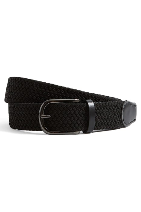 ELMONT-WOVEN BELT BLACK 1