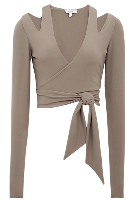 CAMILLE-TIE LONG-SLEEVED TOP MINK 4