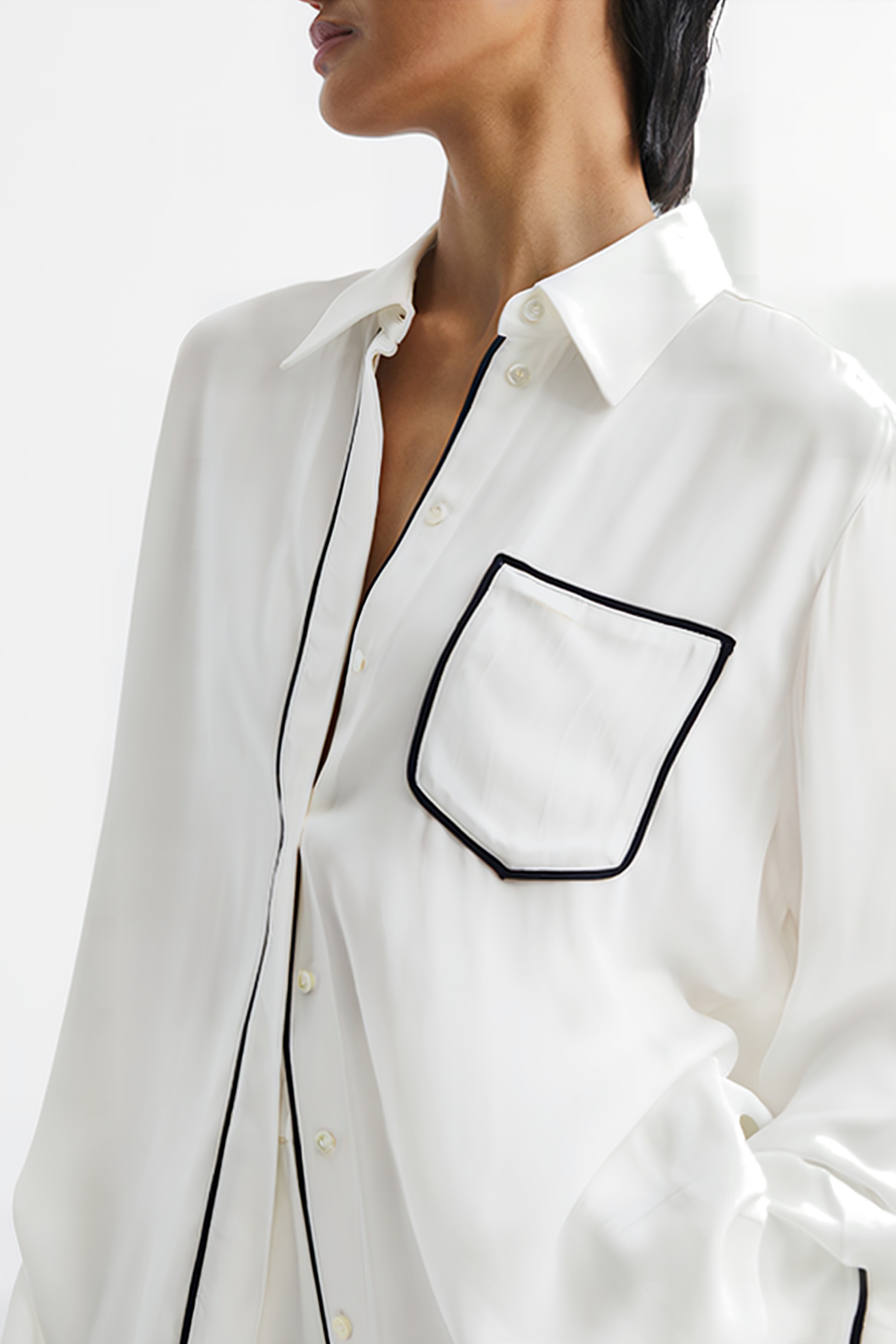 GINA-SIDE BUTTON-DOWN SHIRT IVORY 6