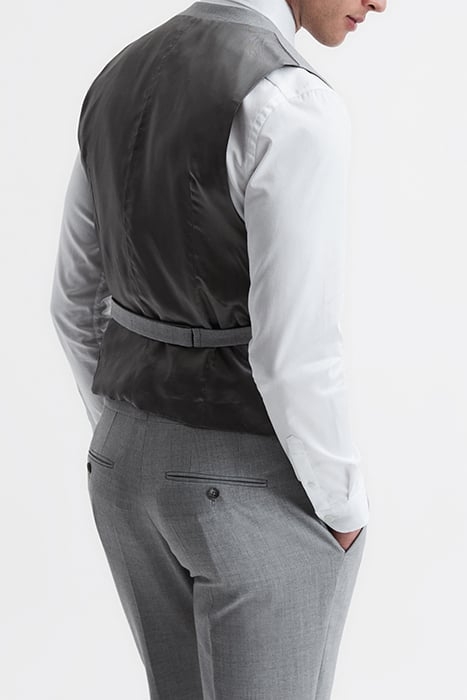 ARROW-TEXTURED WAISTCOAT GREY 7