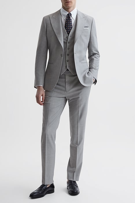 ARROW-TEXTURED WAISTCOAT GREY 5