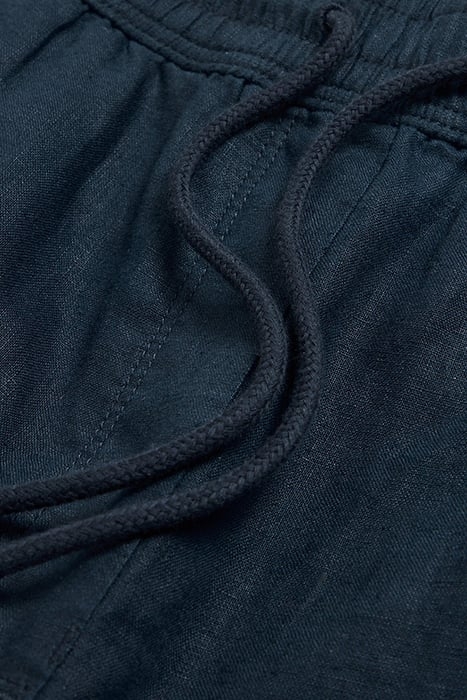 BELLE LINEN BLEND WIDE TROUSER DARK NAVY 4