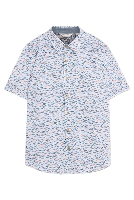 SHOAL PRINTED SHIRT WHITE 2