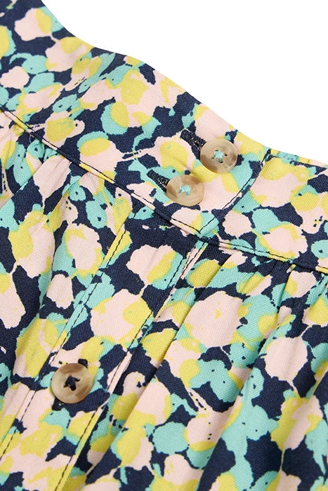 SARAH ECO VERO KNEE SKIRT NAVY PRINTED 4