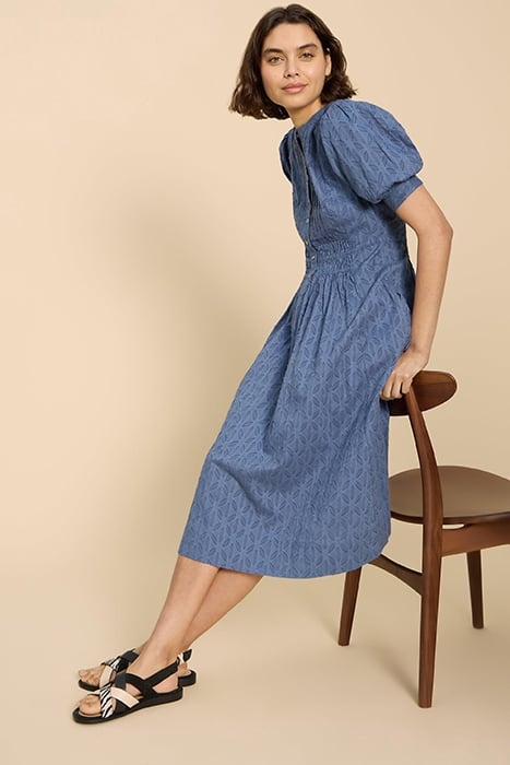 CELESTE MINI DRESS MID BLUE 4