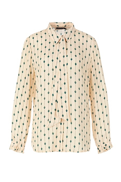 VISCOSE TIE SHIRT IN WHITE 4