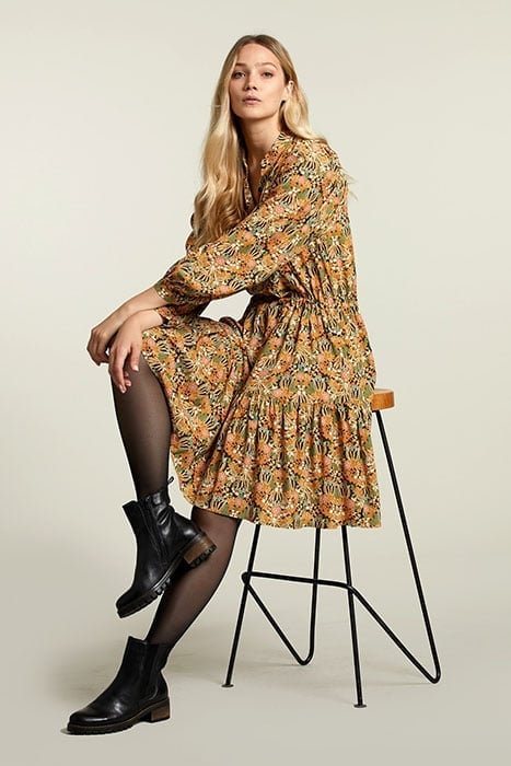 MULTI FANTASY DRAWSTRING DRESS 3