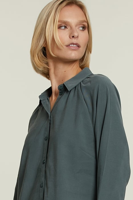 KHAKI UNI DRESS WITH BUTTONS 3